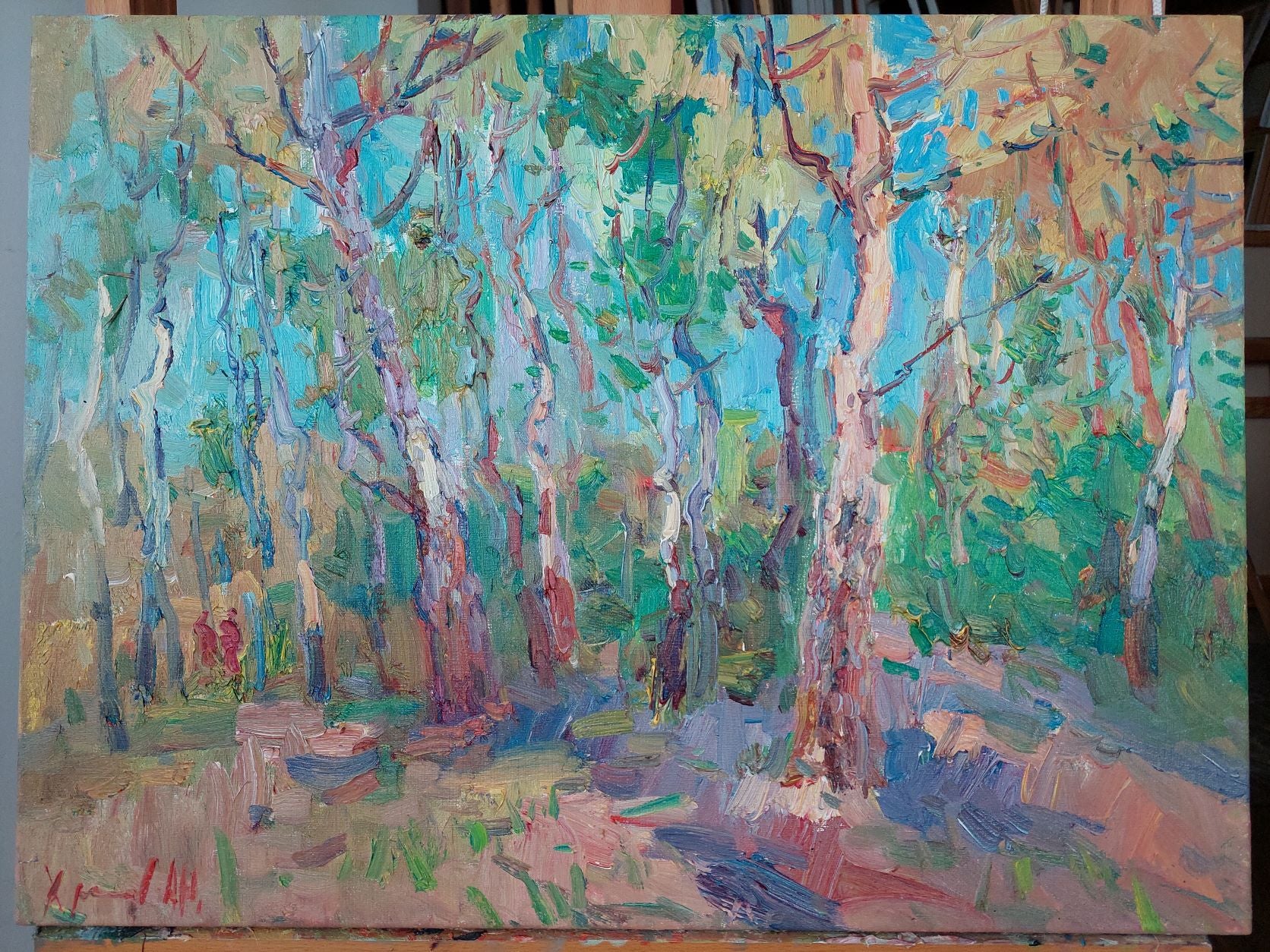 Birch grove (2018) by Oleksandr Khrapachov