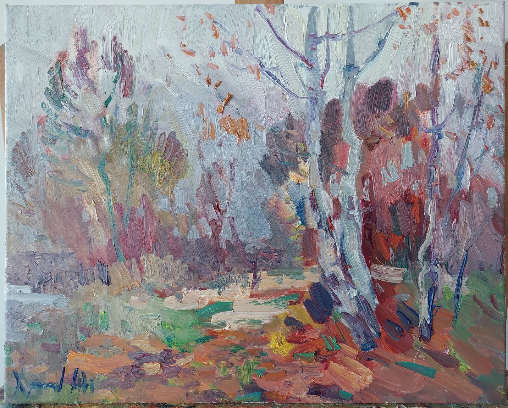 Birches (2020) by Oleksandr Khrapachov