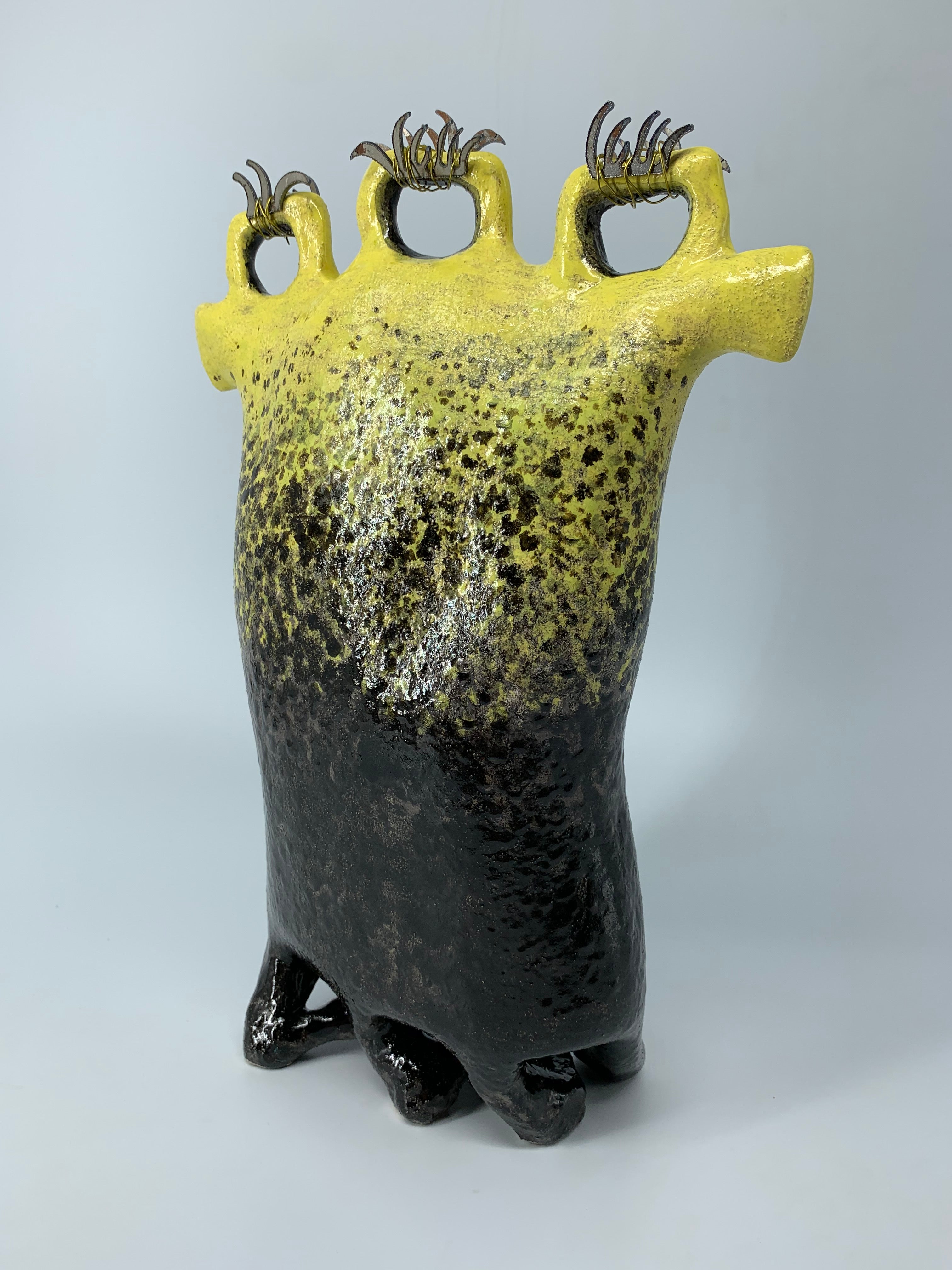 Yellow creature (2021) by Olesia Dvorak-Galik