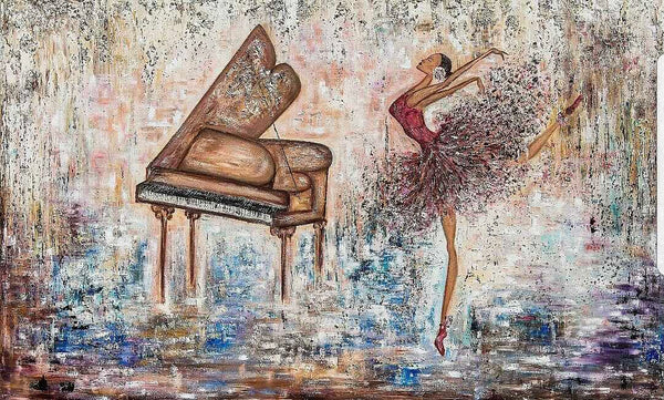 DANCING BALLERINA AND PIANO (2018) by Alina Poloboc