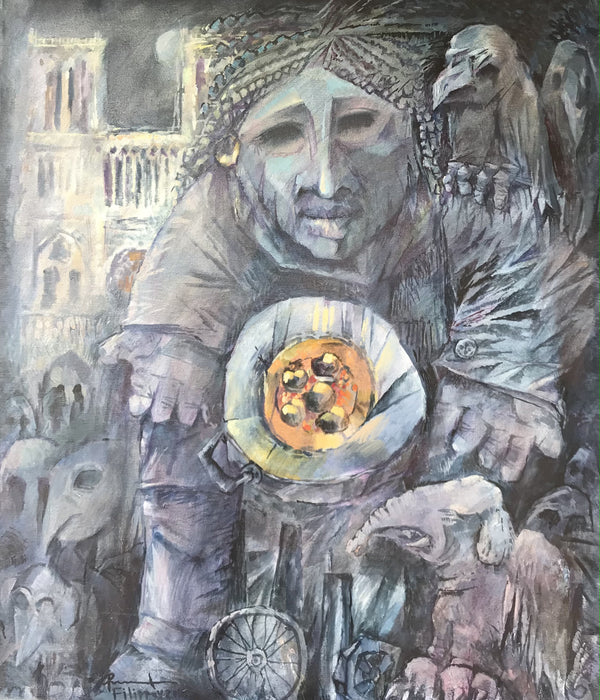 The Seller of  Roasted Chestnuts (2010) by Igor Filippov