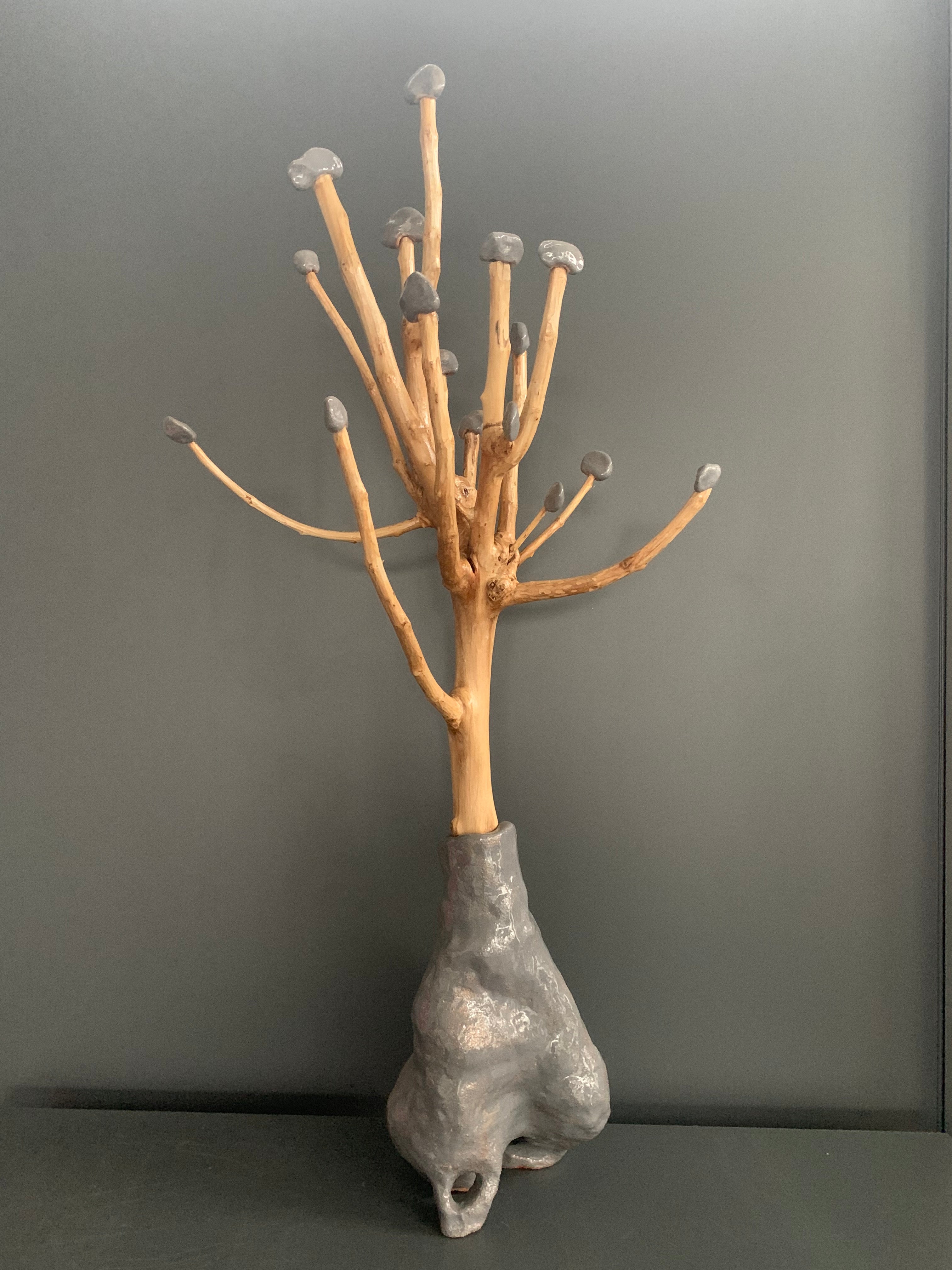 Gray tree (2018) by Olesia Dvorak-Galik